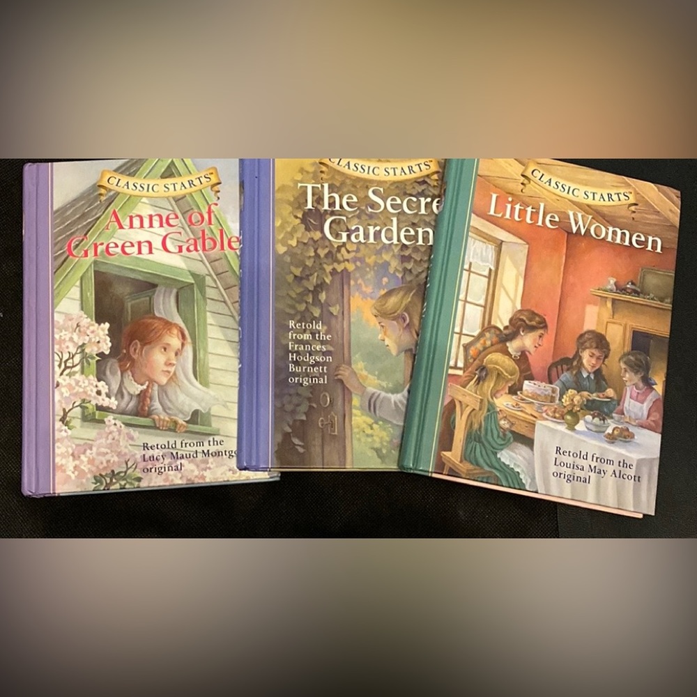 Classic Starts® Little Women, The Secret Garden, Anne of Green Gables-used